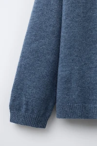 100% WOOL KNIT POLO SHIRT