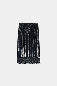 SEQUIN LONG SKIRT ZW COLLECTION