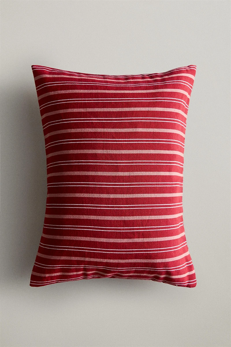 STRIPED THROW PILLOW COVER