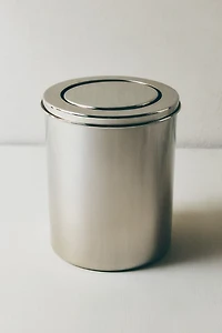METAL BATHROOM BIN WITH LID