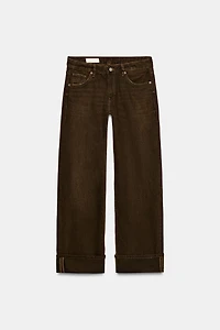 TRF FOLDED LOW-RISE JEANS