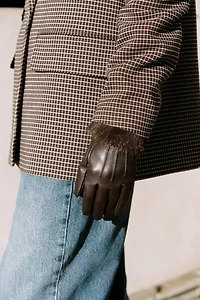 GANTS MATIÈRE SYNTHÉTIQUE EFFET FOURRURE