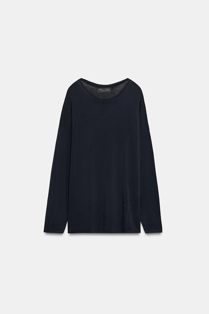 OVERSIZED FINE KNIT JUMPER