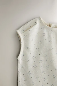 CHILDREN'S FLORAL PRINT FOOTED ROMPER