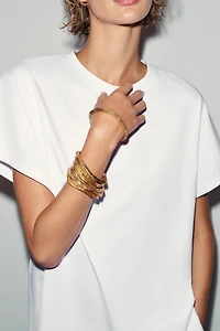 6-PACK ELASTIC METAL PIECE BRACELETS