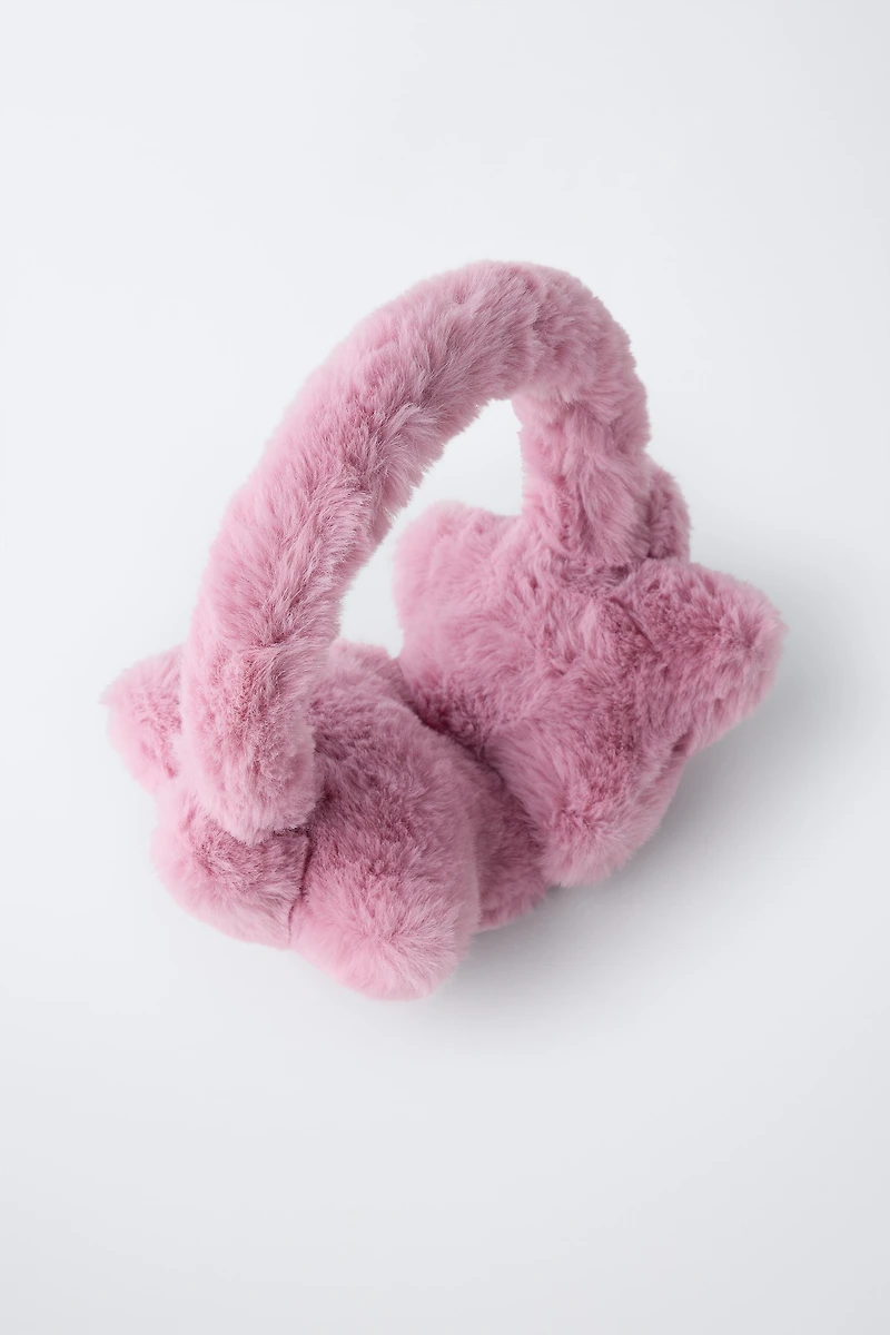 STAR FAUX FUR EARMUFFS