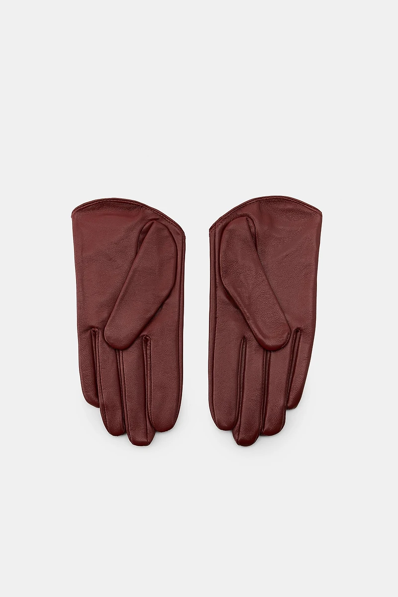 GANTS EN CUIR À LACETS