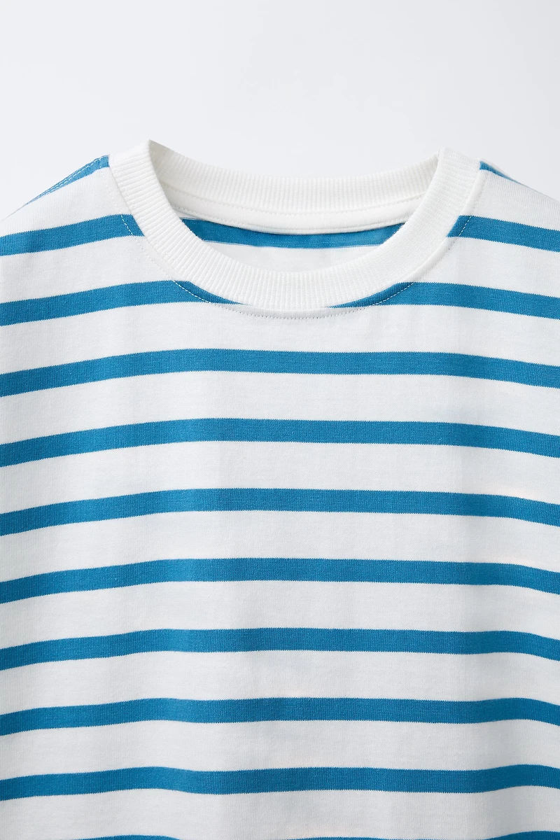 STRIPE PRINT T-SHIRT