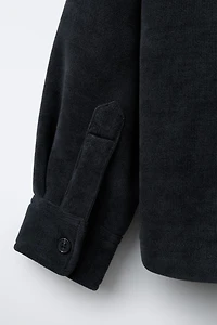 COMFORT FLEECE CORDUROY OVERSHIRT