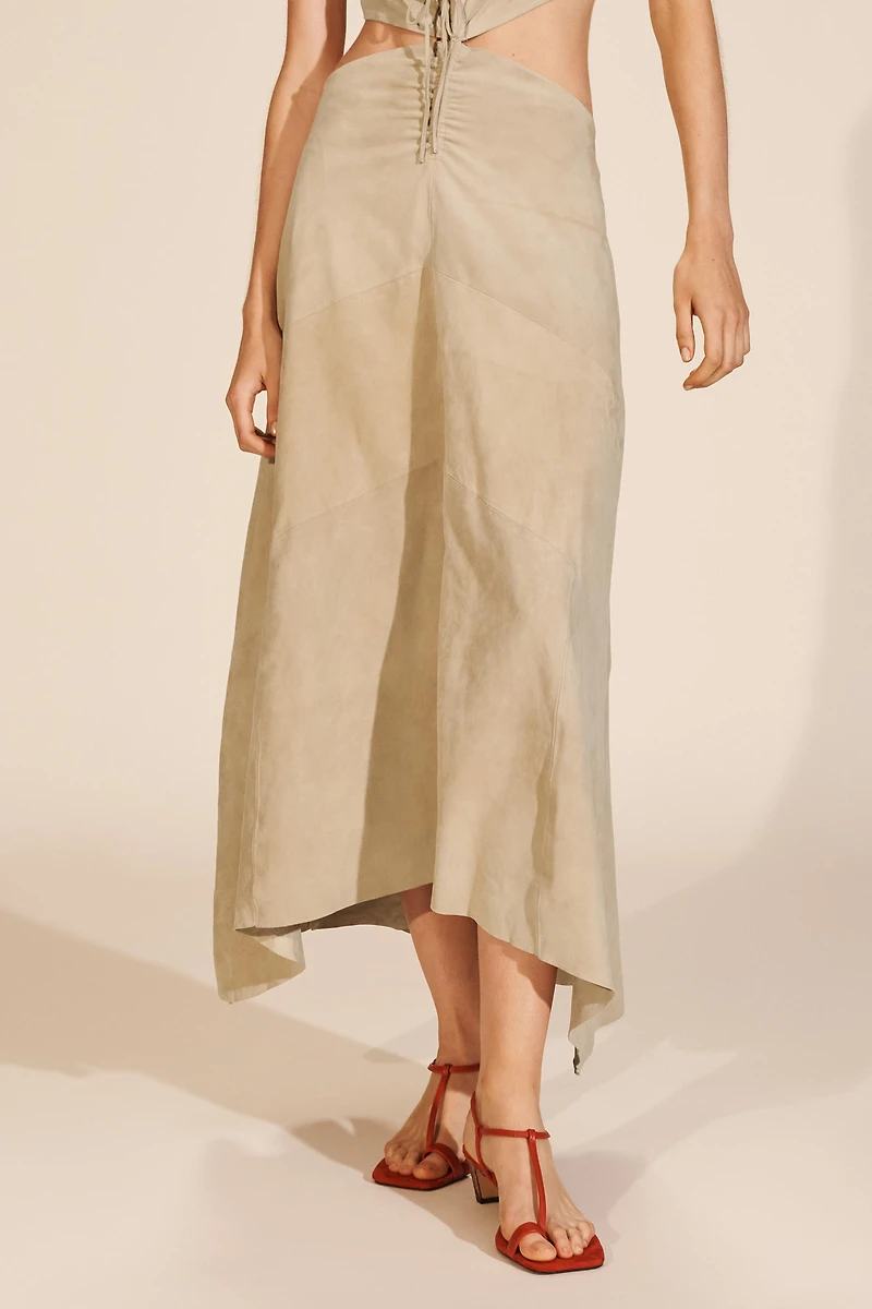 LIMITED EDITION SUEDE CUT-OUT DRESS