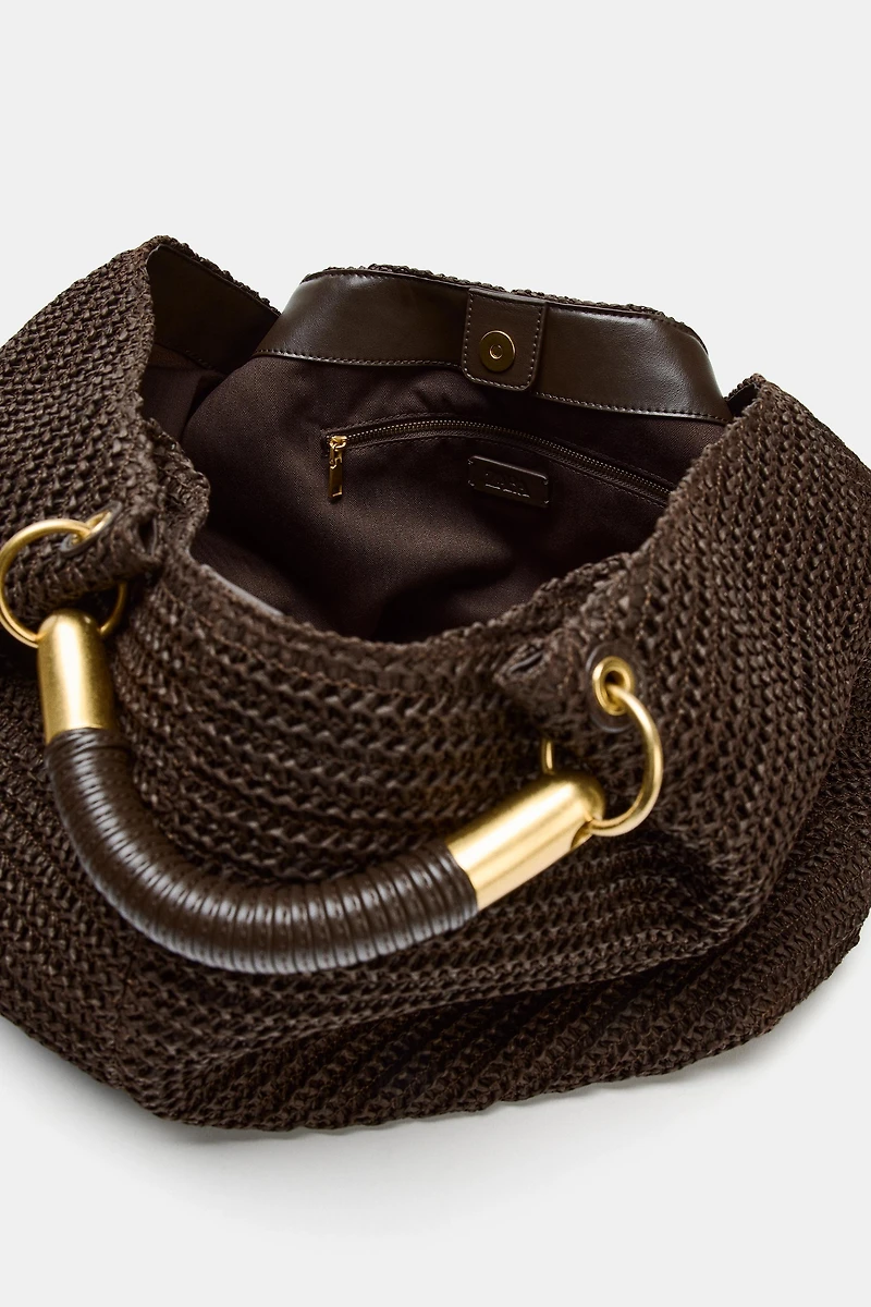 MAXI BRAIDED EFFECT HANDBAG