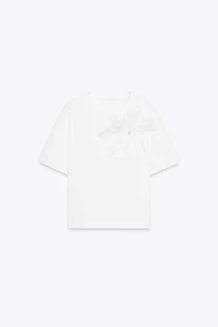 VOLUMINOUS FLOWER T-SHIRT