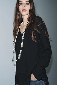 COMBINATION LACE T-SHIRT