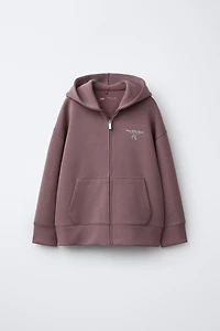 BALLET MODAL ZIP SWEATSHIRT