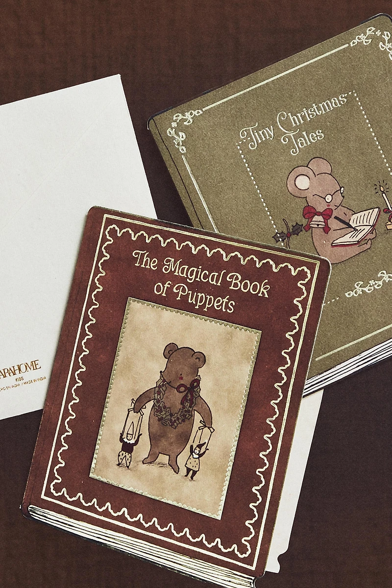 CHILDREN’S CHRISTMAS ANIMAL POSTCARD SET (SET OF 2)