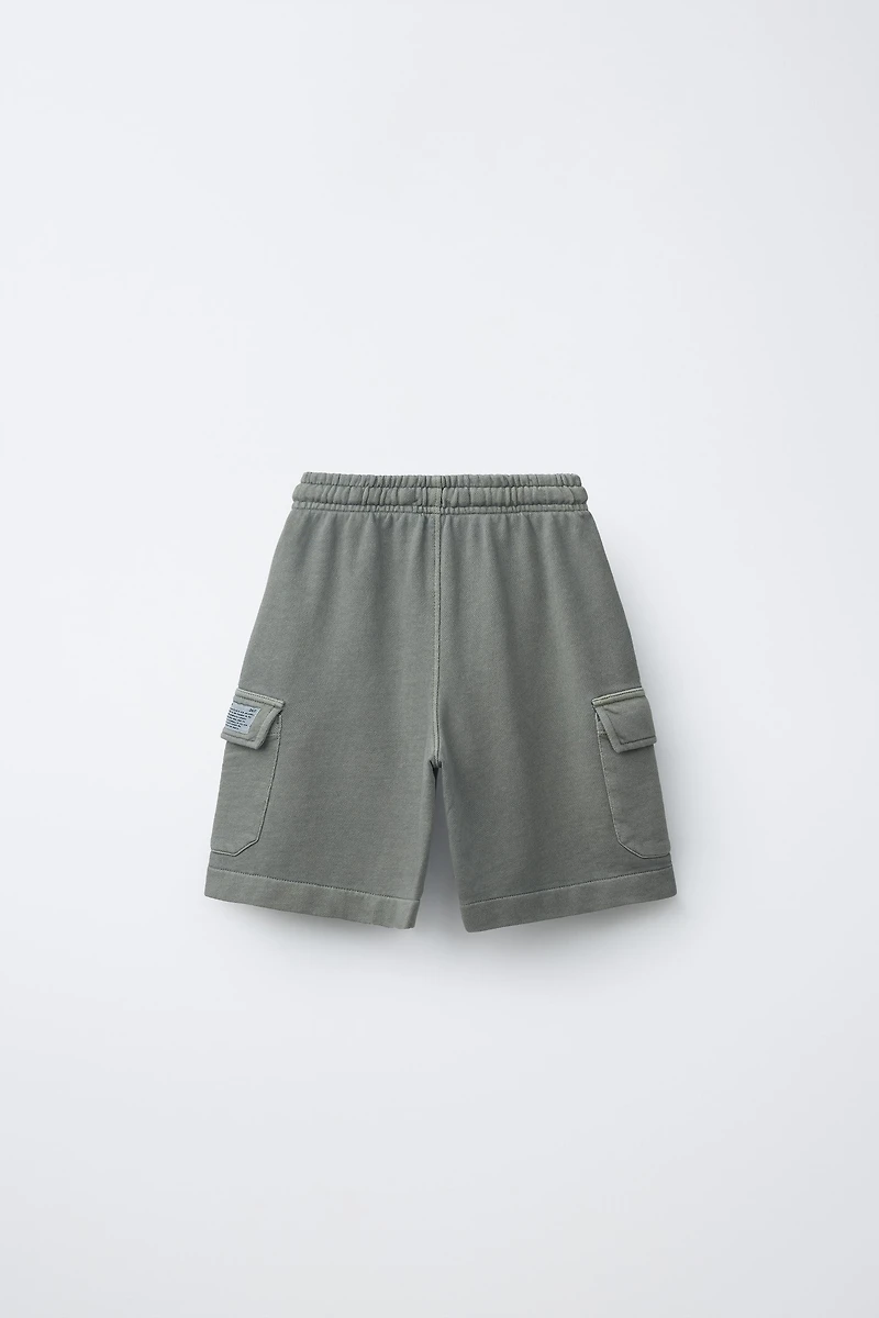 SHORT EN MOLLETON CARGO