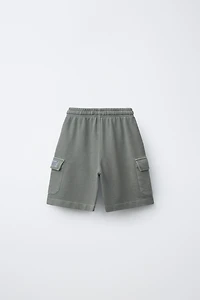 SHORT EN MOLLETON CARGO