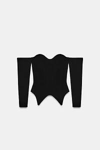 KNIT CORSET TOP