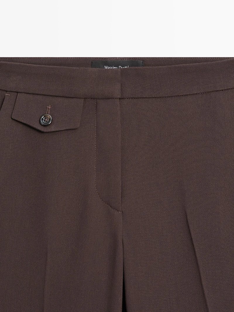 Pantalon flare poche