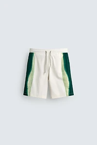 LONG STRIPED PRINT SWIMSUIT