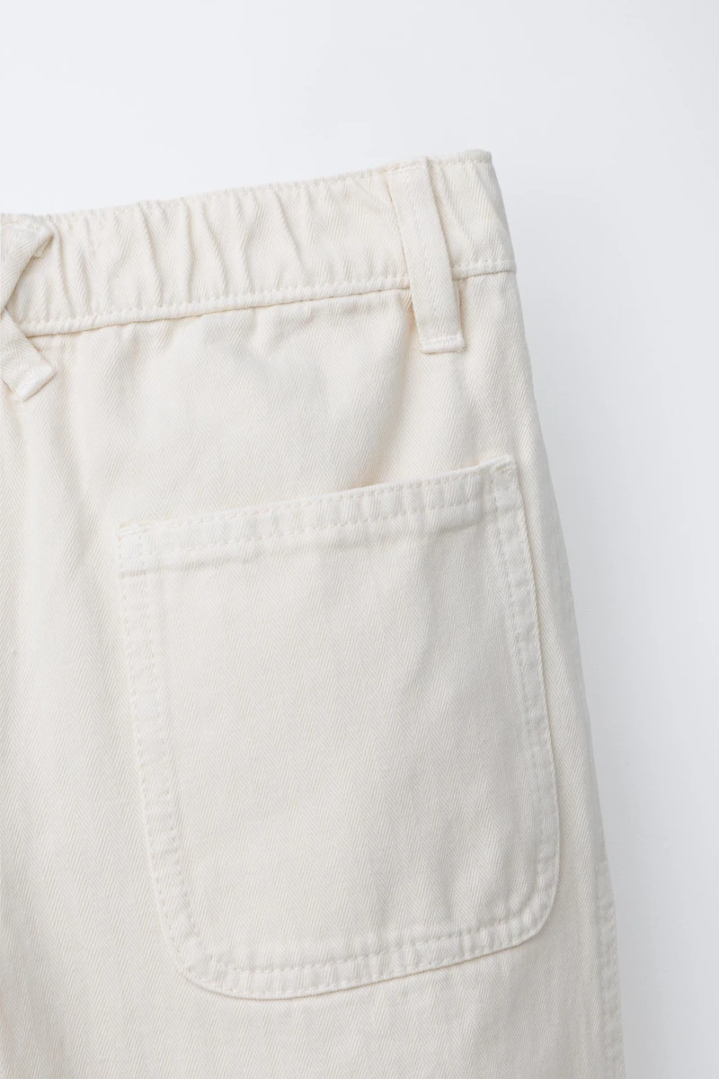 HERRINGBONE CARGO PANTS