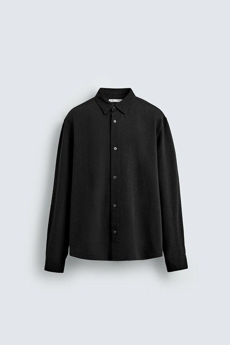 TEXTURED CHECKERED SHIRT