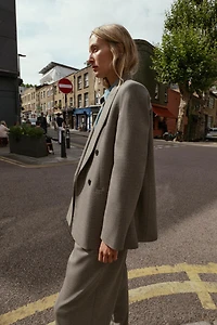 VESTE CROISÉE ÉPAULETTES