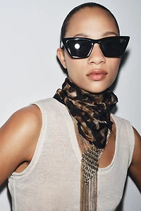 ANIMAL PRINT SILK SCARF