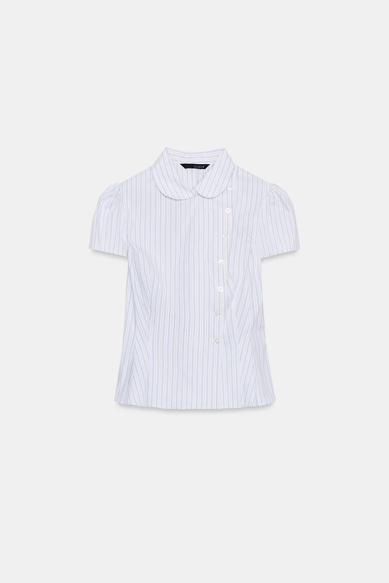 STRIPED POPLIN SHIRT