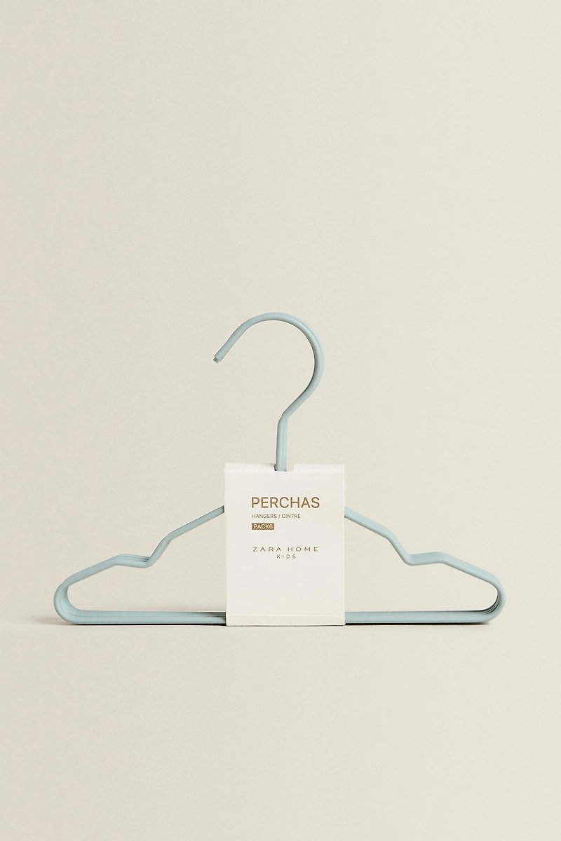 PACK OF RUBBERIZED BABY HANGERS (PACK 6)