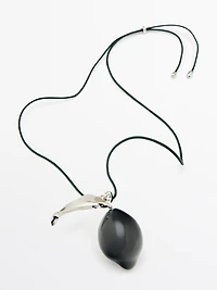 Leather cord pendant