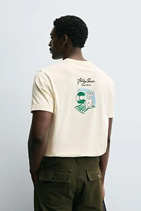 EMBROIDERED TEXT T-SHIRT