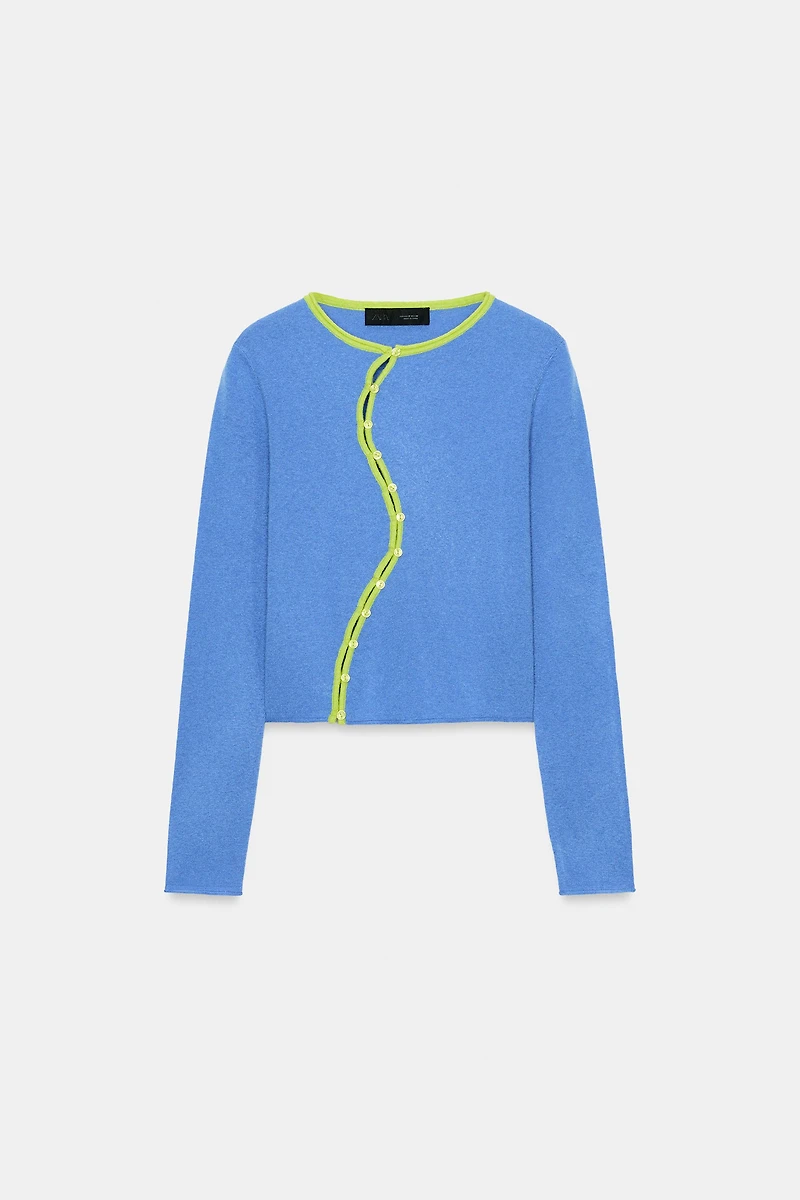 GILET EN MAILLE CROISÉ