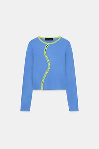 GILET EN MAILLE CROISÉ