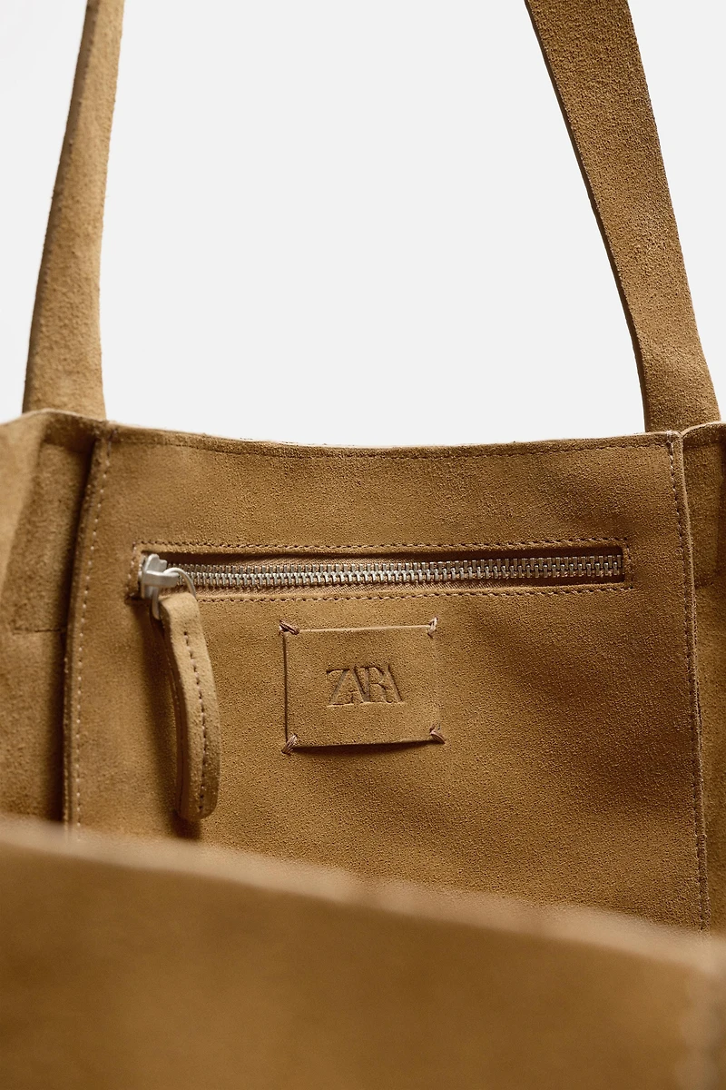 LEATHER SHOPPER BAG