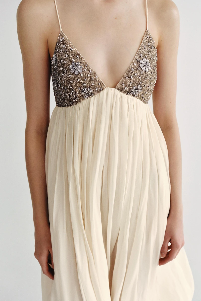 ZW COLLECTION BEADED MIDI DRESS