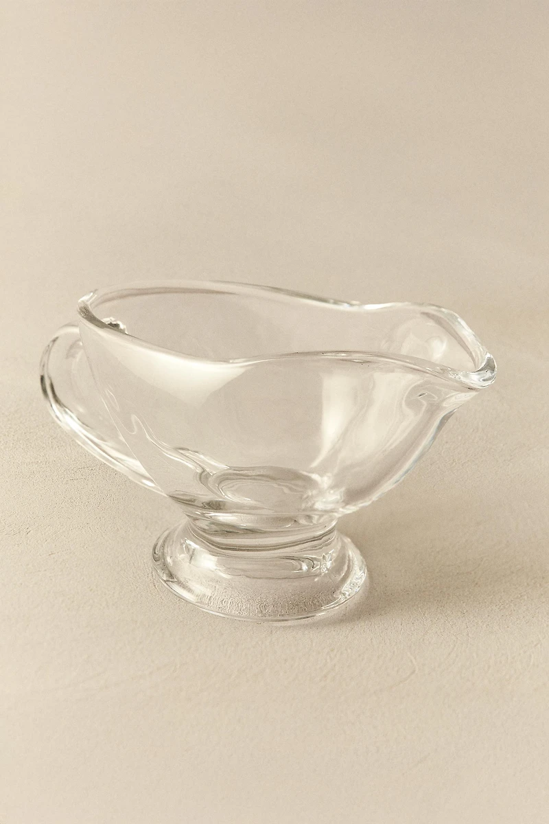 GLASS SAUCE PITCHER