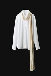 FRINGED SCARF SHIRT ZW COLLECTION