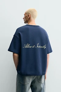 RELAXED FIT COMBINATION PRINT SWEATSHIRT