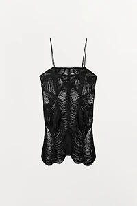 FRINGED MINI DRESS