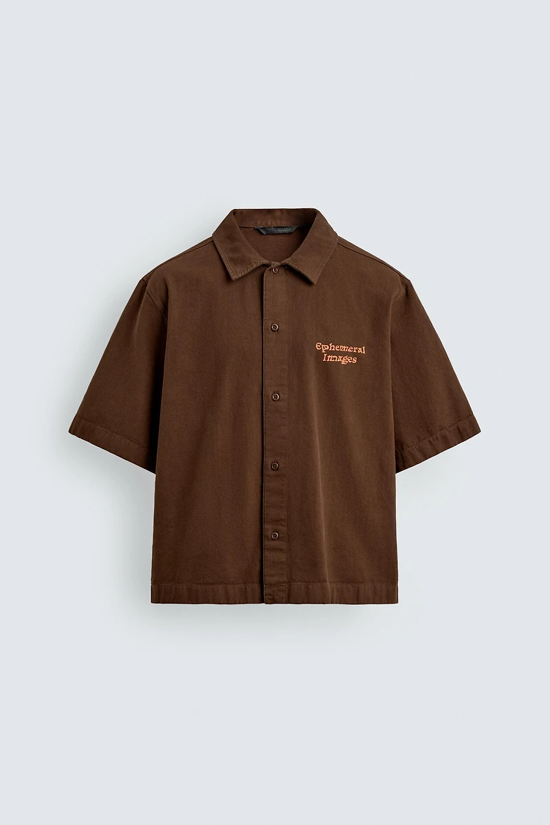 WASHED PRINTED SHIRT