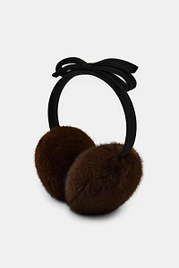 FAUX FUR BOW EARMUFFS
