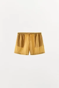 STRIPED PRINT SHORTS