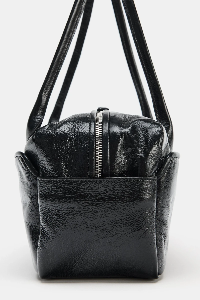 LEATHER BOWLING BAG