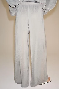 SEMI-SHEER PALAZZO PANTS