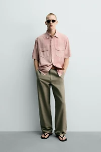 WASHED EFFECT RELAXED FIT SHIRT