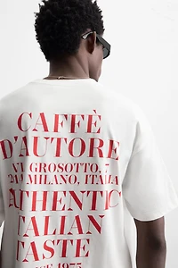 T-SHIRT À INSCRIPTION IMPRIMÉE