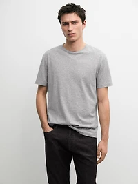 T-shirt manches courtes en coton mélangé