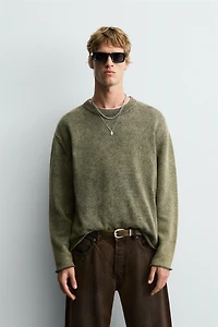 PULL DÉLAVÉ EN COTON