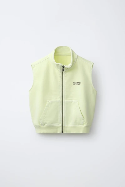 GILET EN MOLLETON
